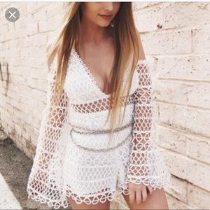 White LF romper